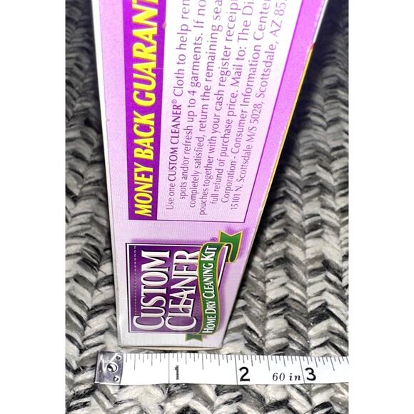 Vintage 1999 Custom Cleaner Home Dry Cleaning Trial size Up To 2 Garments - Picture 5 of 5
